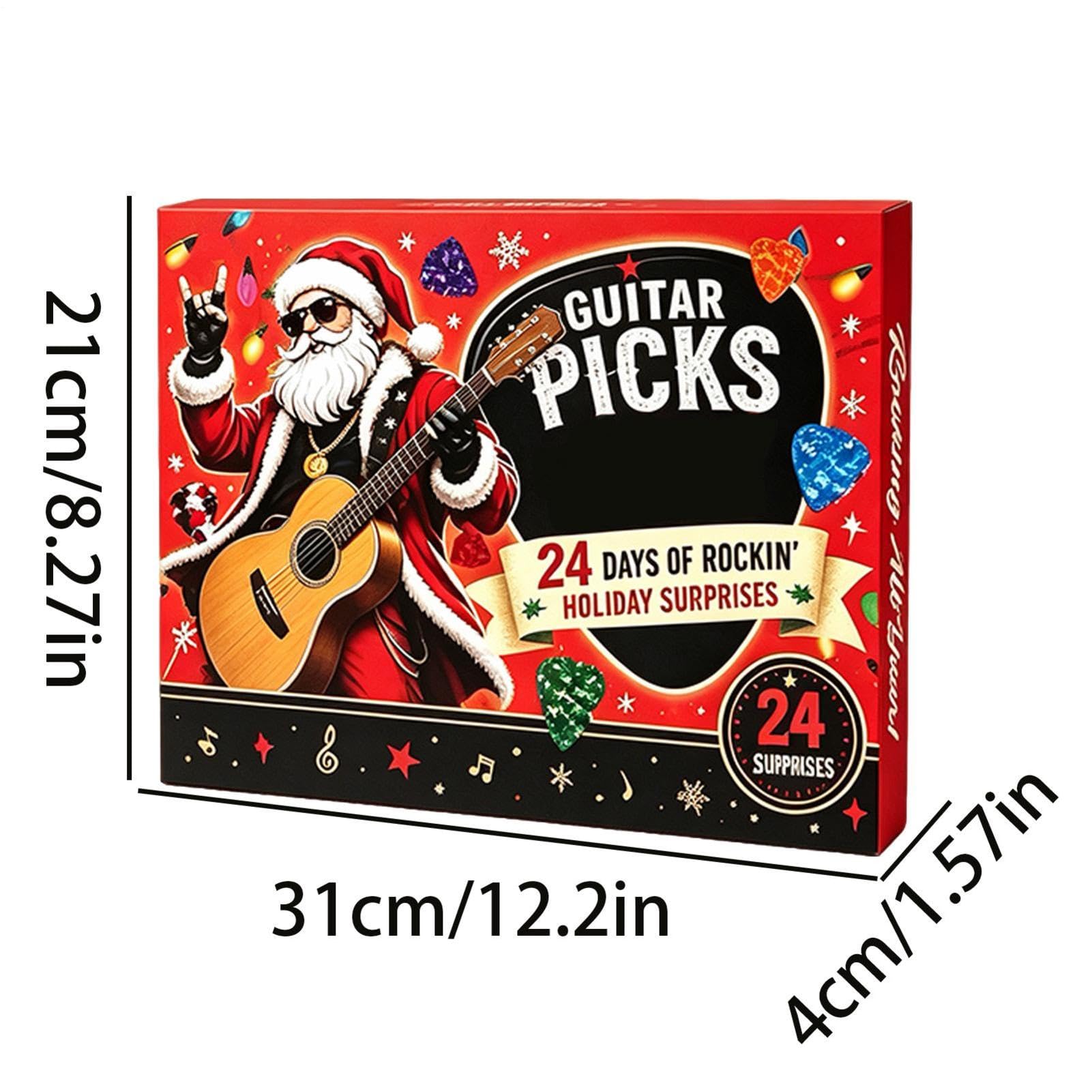 Calendario del Conto alla Rovescia Musicale Plettri da Chitarra Portatili