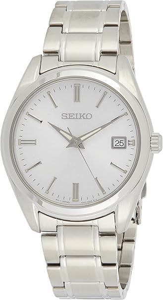 Seiko Men's Essentials Japanese Quartz With Stainless Steel Strap, Silver (Model: SUR307)