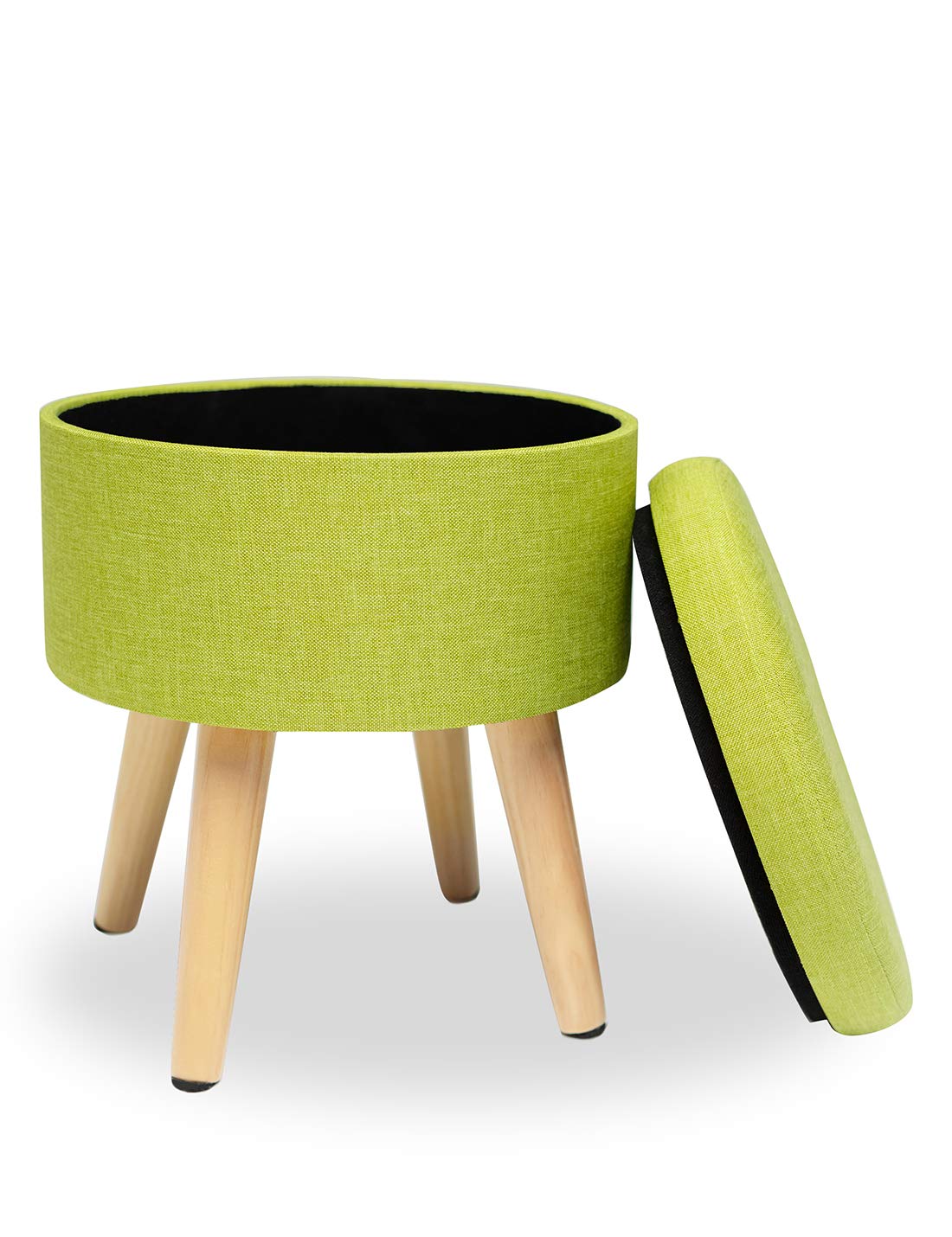 Pouf Hocker mit Stauraum Sitzhocker Rund Kinder Sofa Puff Hocker