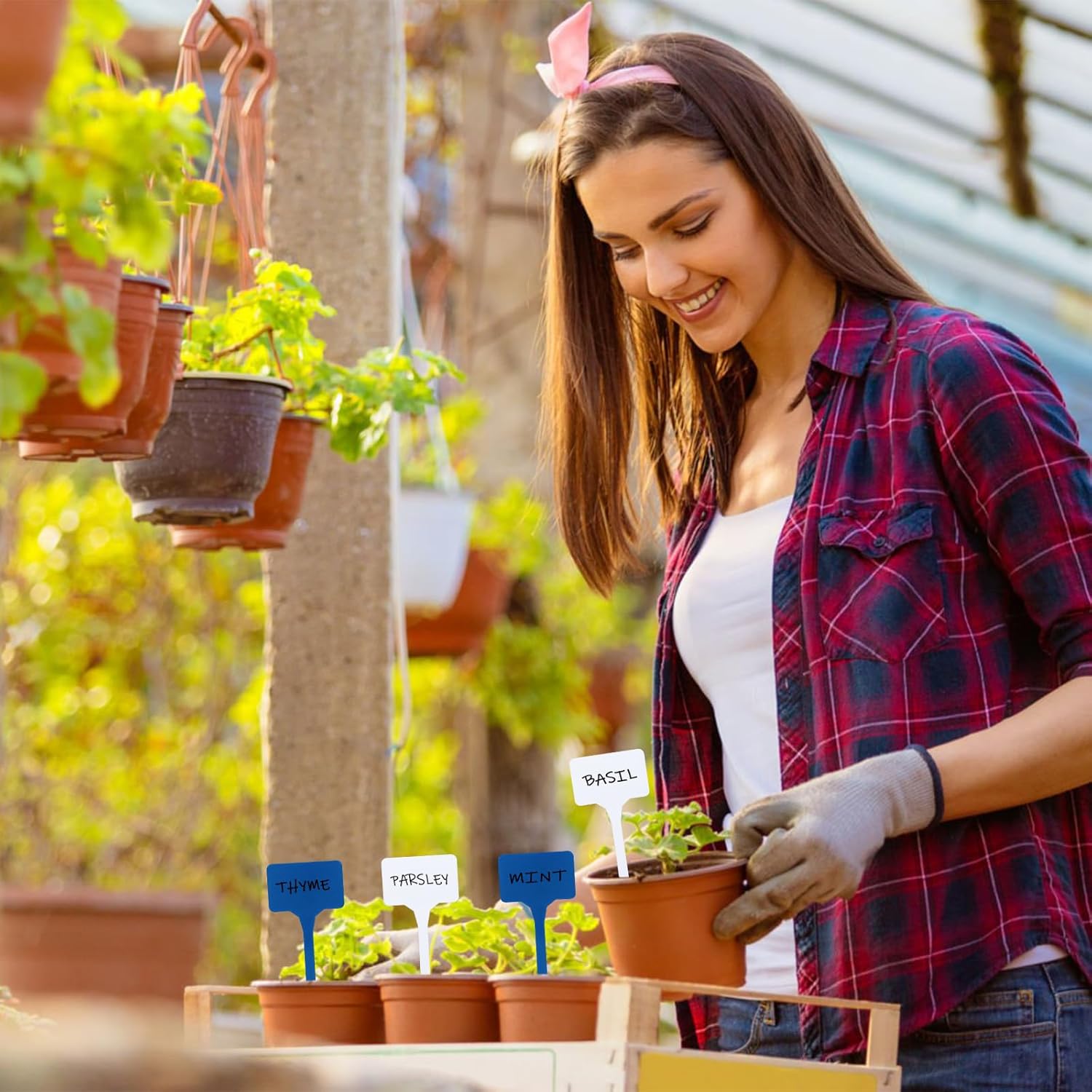 Greaner Multicolor Garden Plant Markers, 6 Inch Plant Markers and Labels for Outdoor Garden, Waterproof, Plant Label Stakes (50 PCS, 5.5x15cm) - Image 7