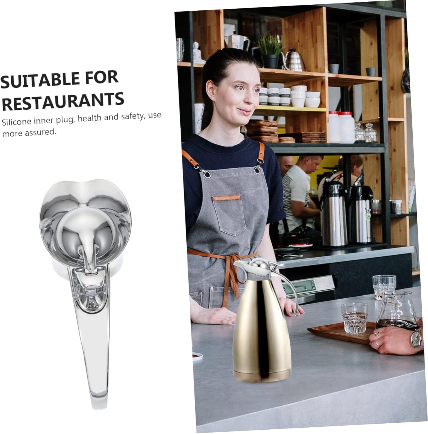 Luxshiny 3 Pcs Tea Kettle Handle Accessories Kettle Replacement Handle Lightweight Sturdy Silver Finish