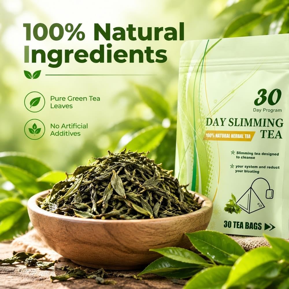 Bolsitas Té Desintoxicante Verde 30 Días, Hierbas Naturales Puro