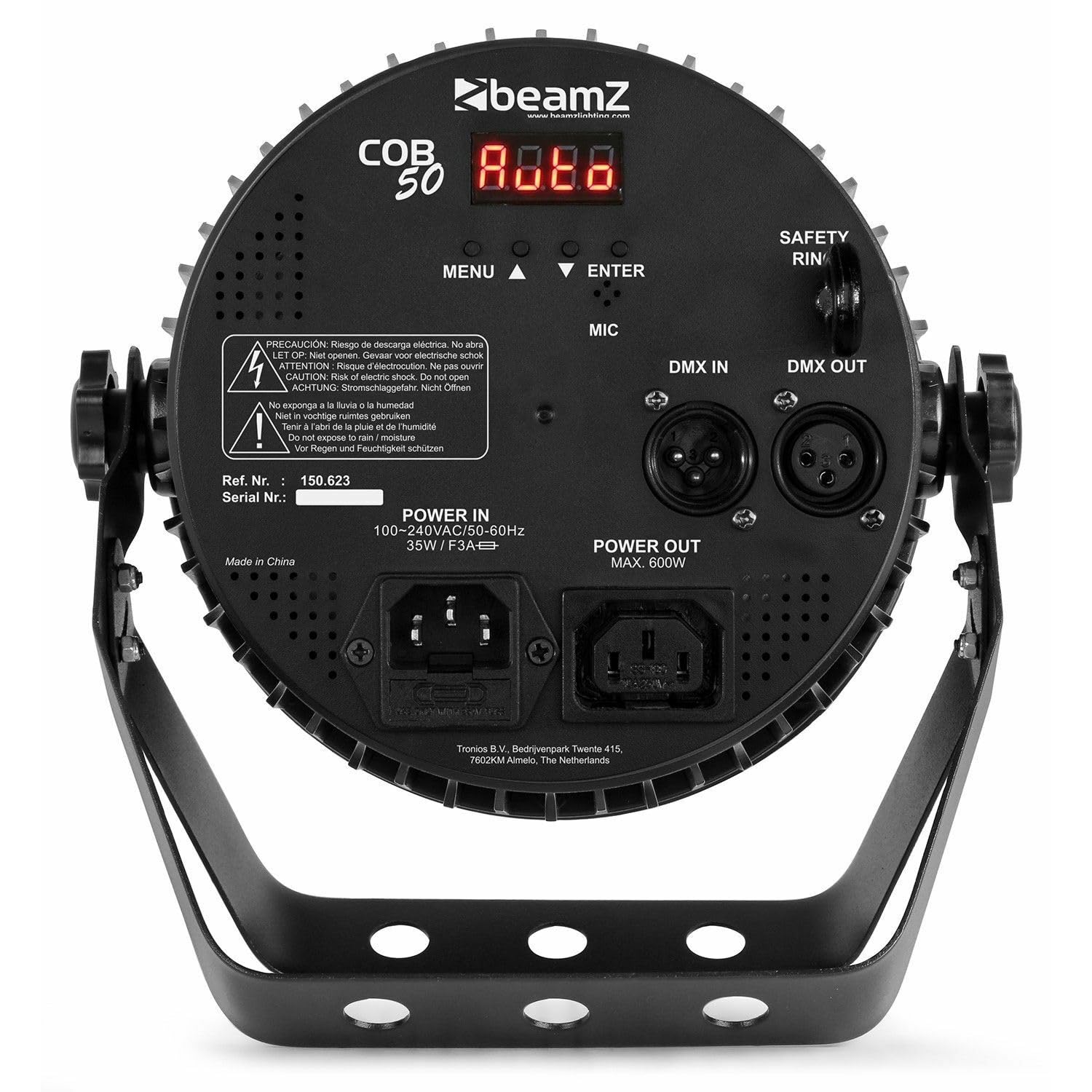 BeamZ COB50 Foco PAR LED COB RGBW 50W | Iluminación uniforme, funcionamiento silencioso, gran intensidad lumínica, para escenarios