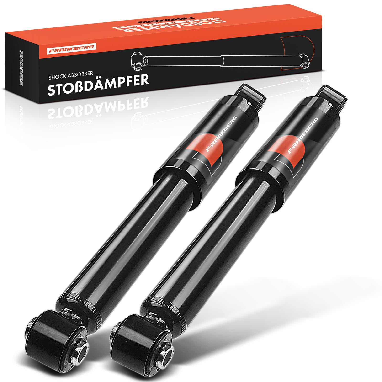 Frankberg 2x Ammortizzatori per sospensioni Ammortizzatori per telaio Posteriore sinistro destro 365mm Pressione del gas Compatibile con 500 312 KA RU8 500C/595C/695C 500/595/695 169 343486,1672372