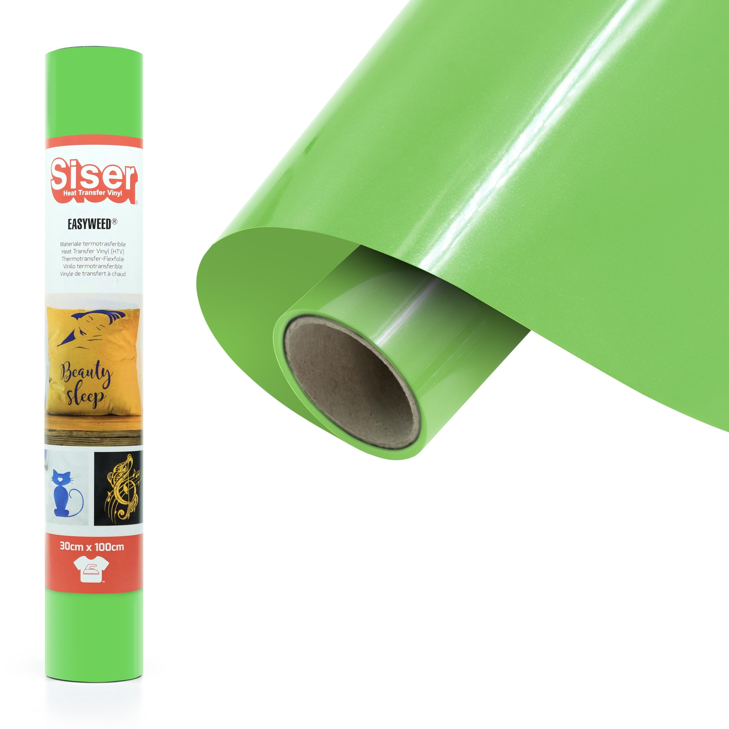 Siser® EasyWeed® Apple Green 30cm x 1m Heat Transfer Vinyl Personalised — image 1