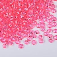 Vista 18 de 1000 piezas de gemas acrílicas de plástico, diamantes acrílicos falsos, cuentas de relleno de jarrón, cristales de diamantes sintéticos, joyas