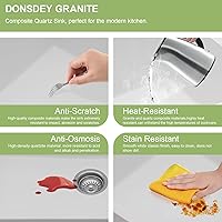 Vista 43 de 18 Granite Composite Bar Sink - Donsdey 18”×16” Undermount Granite Kitchen Sink Black Quartz Classic Composite Under Counter Single Bowl Bar Prep RV