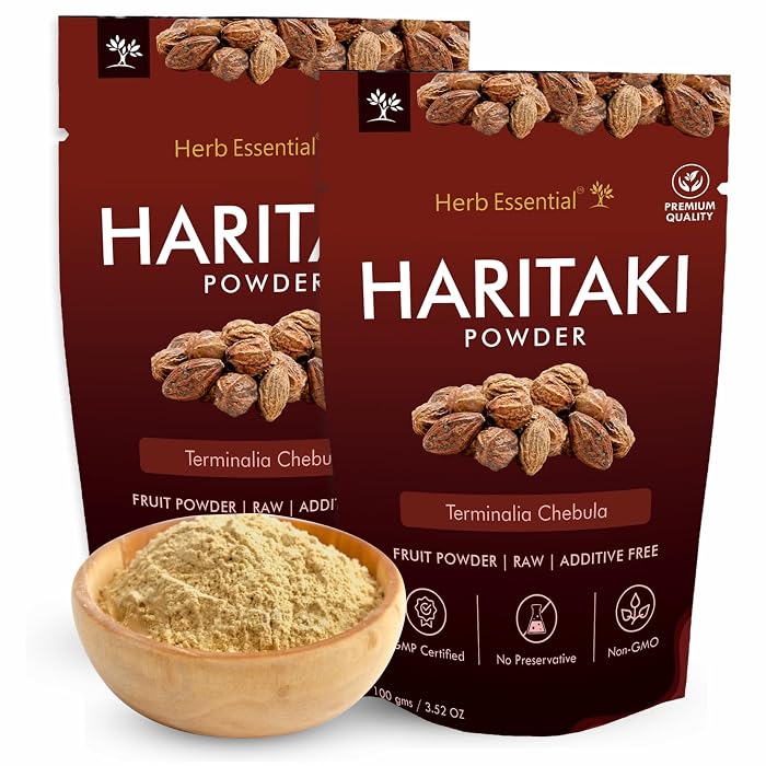 Herb Essential Haritaki Powder 200g, Pack of 2 (100g Each), Detox Cleanse