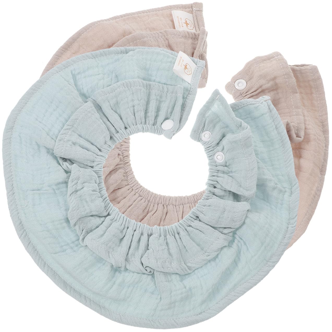 ibasenice 6pièces Bavoirs Coton Absorbants Pour De Bavoirs Pour Dentition Confortables Et Pour Nourrissons
