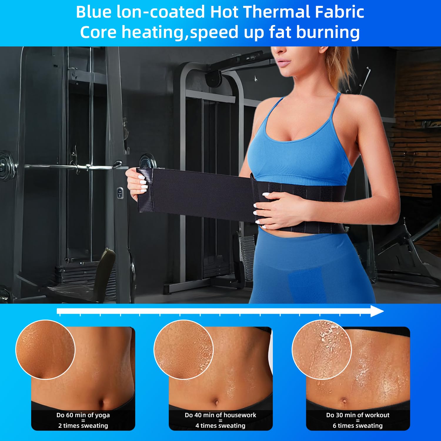 Entrenador de Cintura para Mujer, Vendaje para moldear el Cuerpo, cinturón de Sauna, Ejercicio de Cintura, Moldeador de Cuerpo, Faja Reductora de Cintura, corsé Entrenador de Cintura para Mujer,