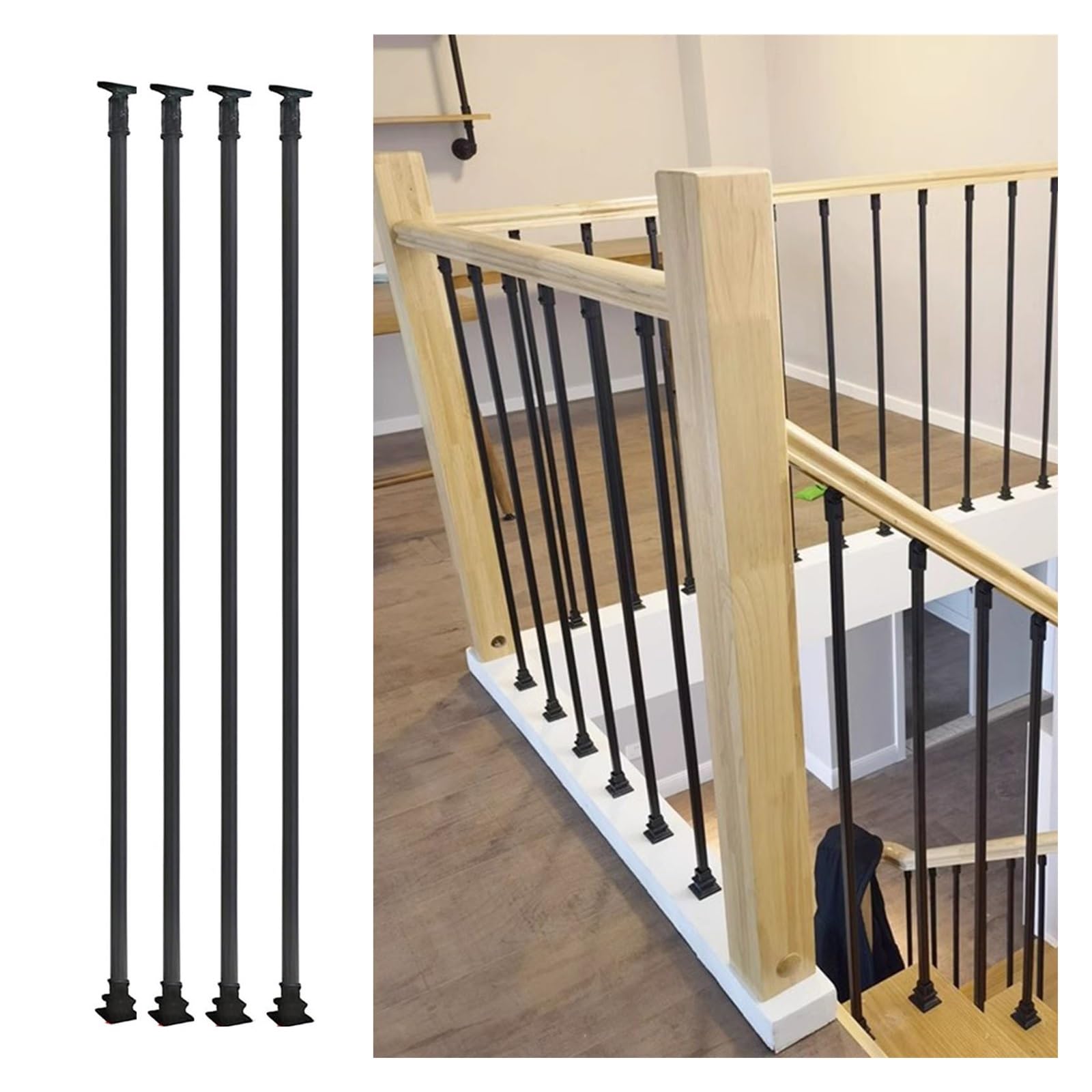 Sécuriser un escalier de grenier avec le kit poteau balustre en métal