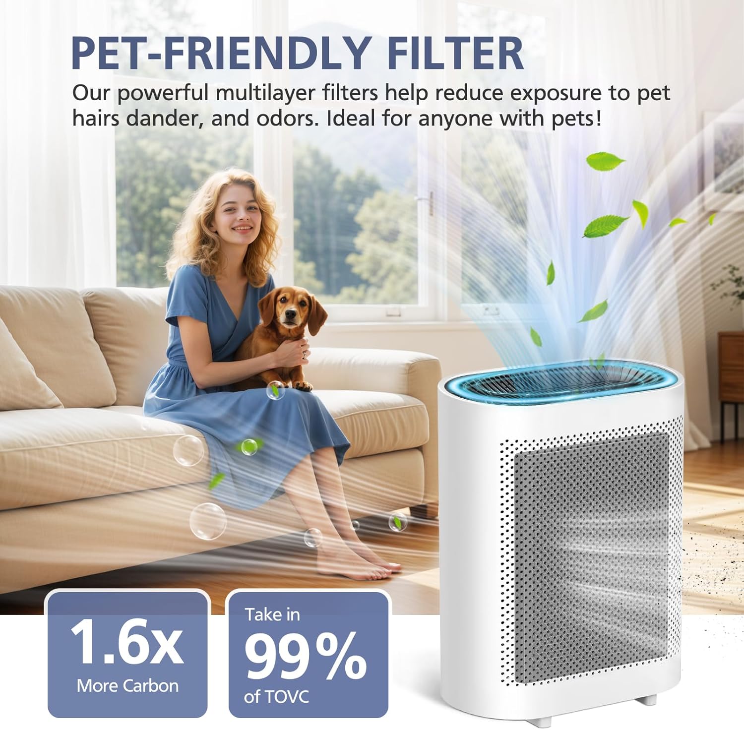 GL-FS32 Filter Compatible with MOOKA/KOIOS GL-FS32 & Azeus GL-FS32 Air Purifi-er, 3-in-1 Filtration for Mooka GL-FS32 Replacement Filter, 2-Pack - Image 5