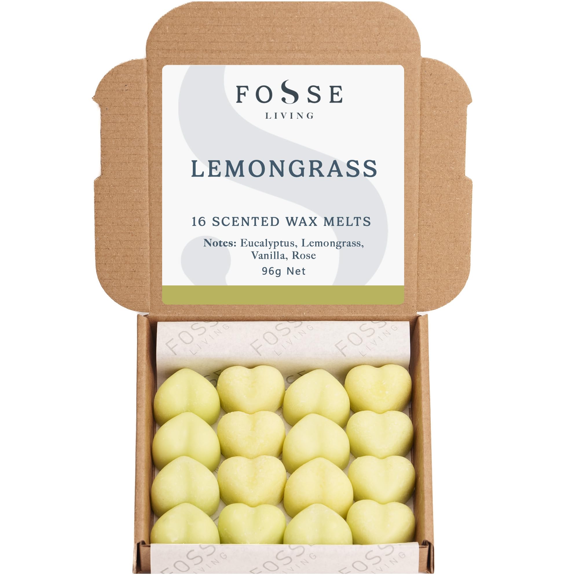 Lemongrass Soy Wax Melts 16 Pack Zingy Citrus Fresh Energising Natural