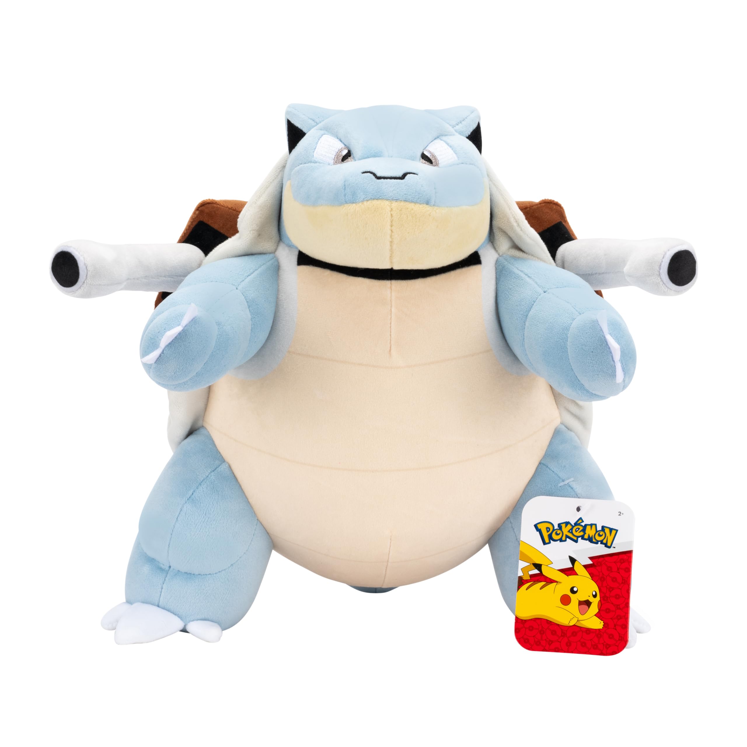 Pokémon 12" Blastoise Large Plush - Officially Licensed - Quality & Soft Stuffed Animal Toy - Add to Your Collection! Gift for Kids, Boys & Girls