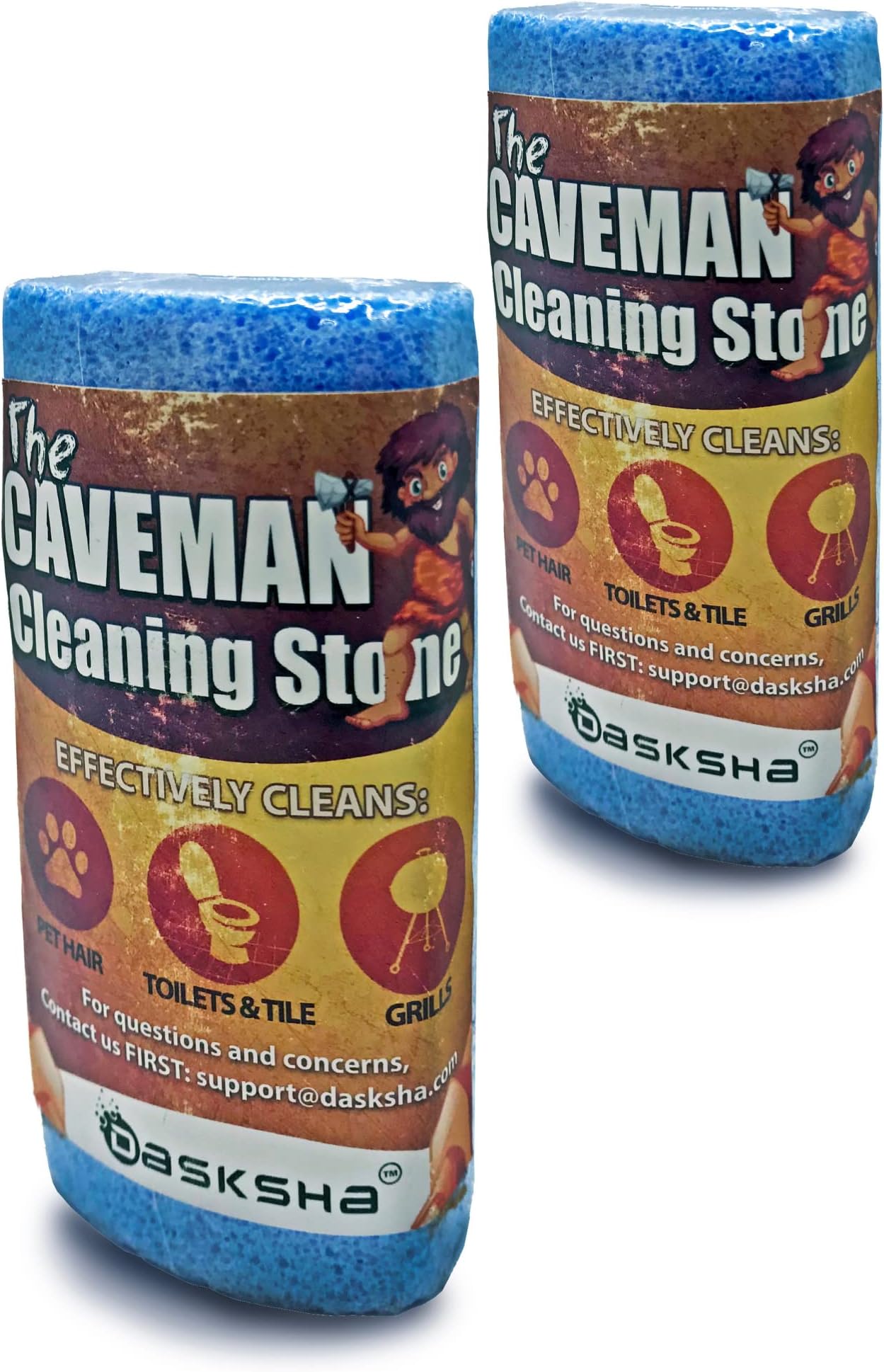 2 Pack The Original Pet Hair Remover for Car - 4 Inch Pumice Stone Tool - Remove Dog Hair from Car Easily