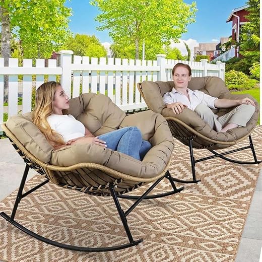 Mann Mart Relaxing Rocking Egg Chair