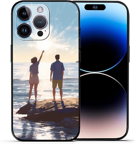 ABCJOJO Funda de teléfono con foto personalizada para iPhone 14 13 12 11 Pro Max Mini Xr Xs X, funda personalizada para teléfono con imagen, diseña