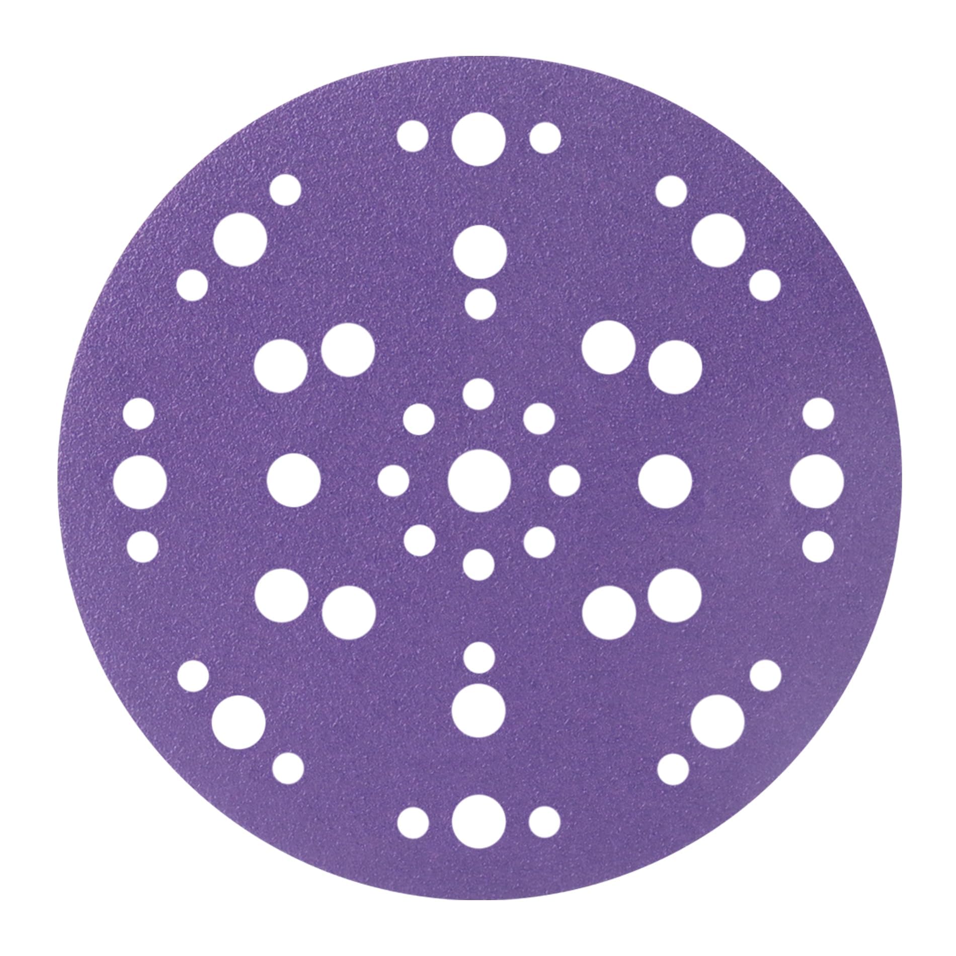 Lot de 50 disques abrasifs de 150 mm, 47 trous, grain 240, papier abrasif en céramique de qualité supérieure, sans poussière et durable, pour ponceuses orbitales aléatoires
