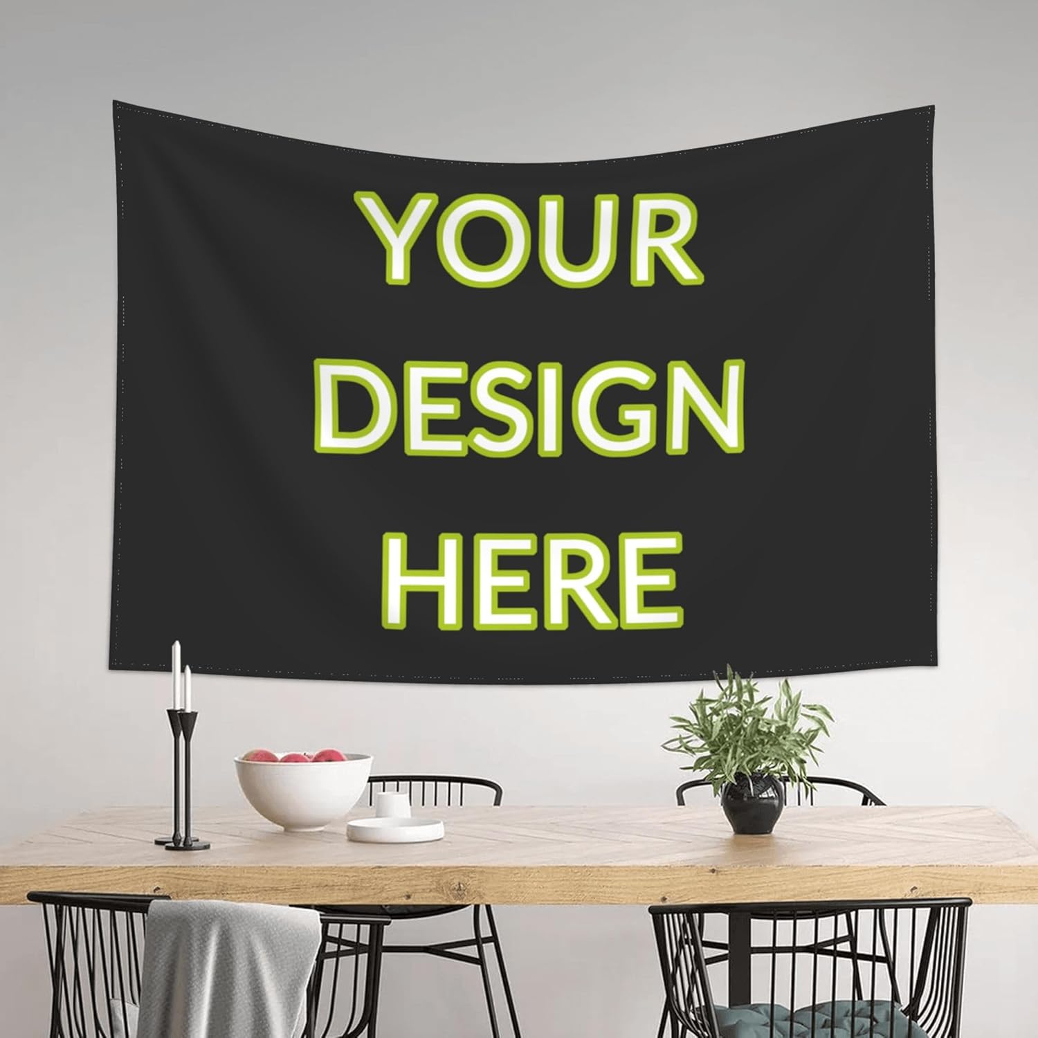 Custom Tapestry Personalized Backdrop with Text Customized Wall Hanging for Room Activity Party Wedding Birthday Gift and Bedroom Aesthetic, Horizontal, 40x30 Inch - Image 4