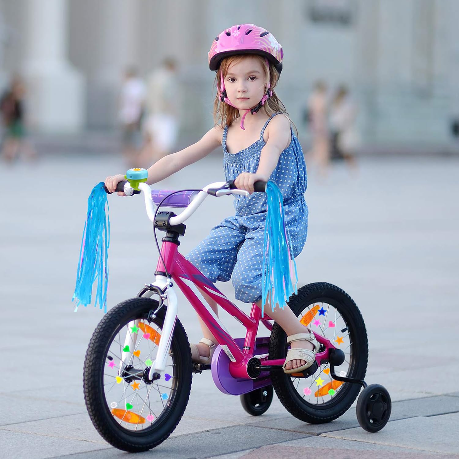 Perles De Rayons De Vélo Pour Enfants - Lot De 216 Perles Colorées En Forme De Cœur Et étoile - Installation Par Clip, Légères Et Sûres - Décoration Vélo Fille Garçon - 9