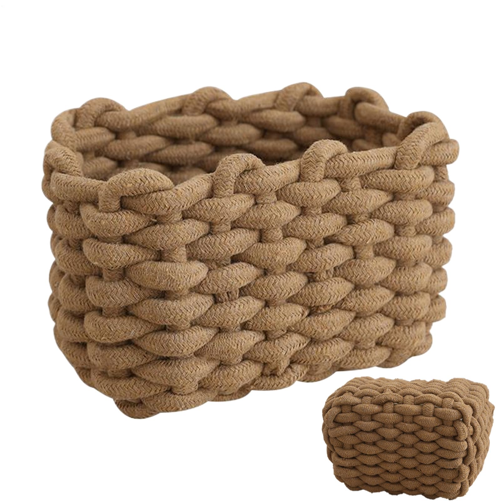 Panier en corde pour la salle de bain et le dortoir moderne