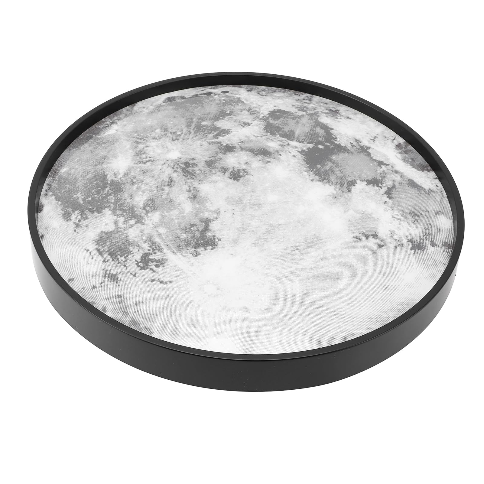Sufitowa Moon, Funkcja Pamięci z możliwością Płynnego Przyciemniania, Sufitowa do Montażu Podtynkowego, LED z aplikacją i Pilotem do Sypialni, Kuchni, Salonów (BLACK)