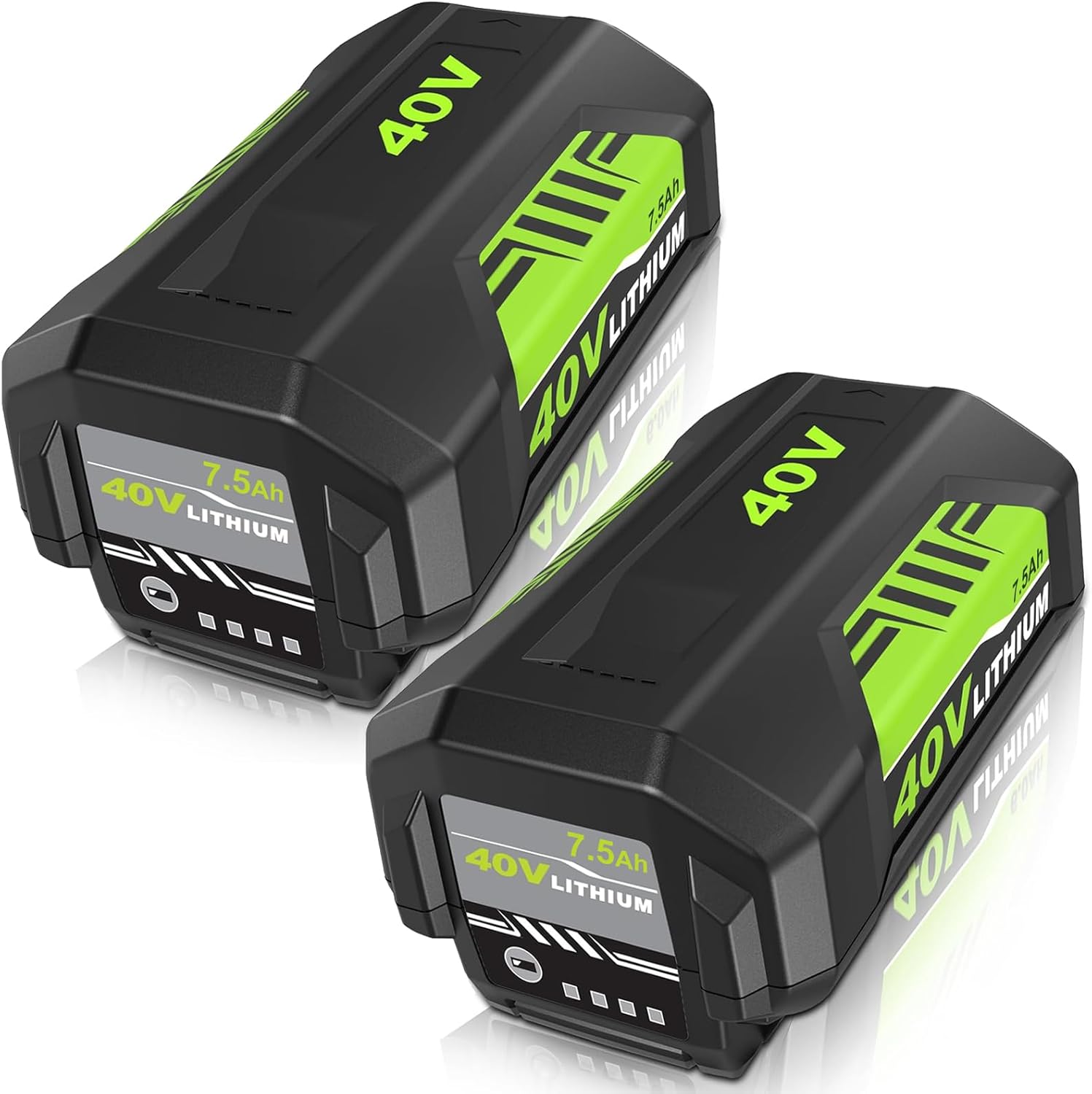 2Pack 7.5Ah OP4026 Replacement for Ryobi 40V Battery, Compatible with Ryobi 40 Volt Lithium Battery OP40201 OP4040 OP40404 (Multi-3PC)