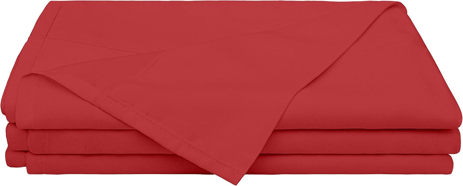 BEDSUM Queen Microfiber Flat Bed Sheet Only, Luxury 1800 Thread Count Wrinkle and Fade Resistant Bedding Top Sheet, Wine Red : Home & Kitchen