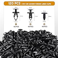 Vista 2 de 3 en 1 Clips para defensa GM A20991 Compatibles con 11589292 sujetador de parachoques, remache 21030249 panel de guarnición de puerta