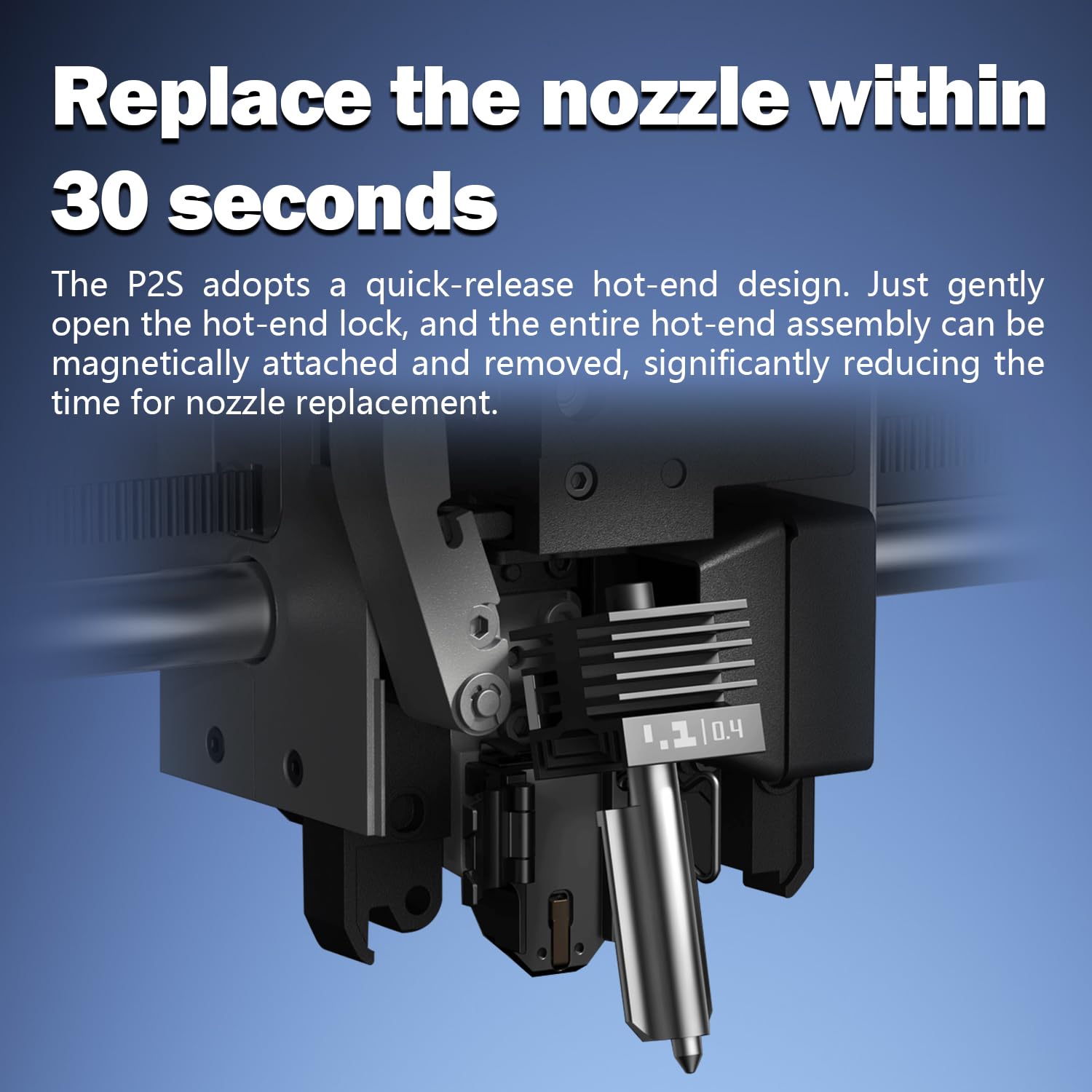 4PCS P2S/H2C/H2S/H2D Hotend Kits Silicone Socks with Identification Code 2PK 0.4mm and 1PC 0.2/0.6mm Hardened Steel Nozzles- for 3D Printer A1/A1 Mini Extruder Hot End/Printhead Heatbreak Heat Block