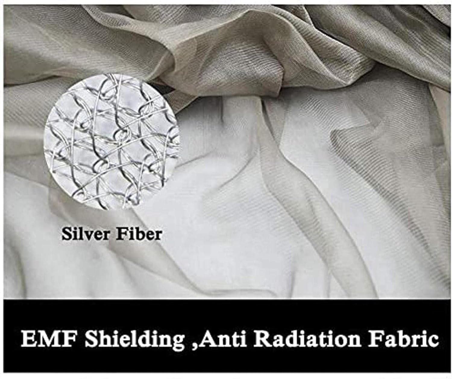 Silver Coated Mesh Radiation Protection Netting,Breathable/Natural/Protective Material EMF Shield for 5G, WiFi and EMF Radiation(Size:1.5x3m) (Color : 1.5x5m)