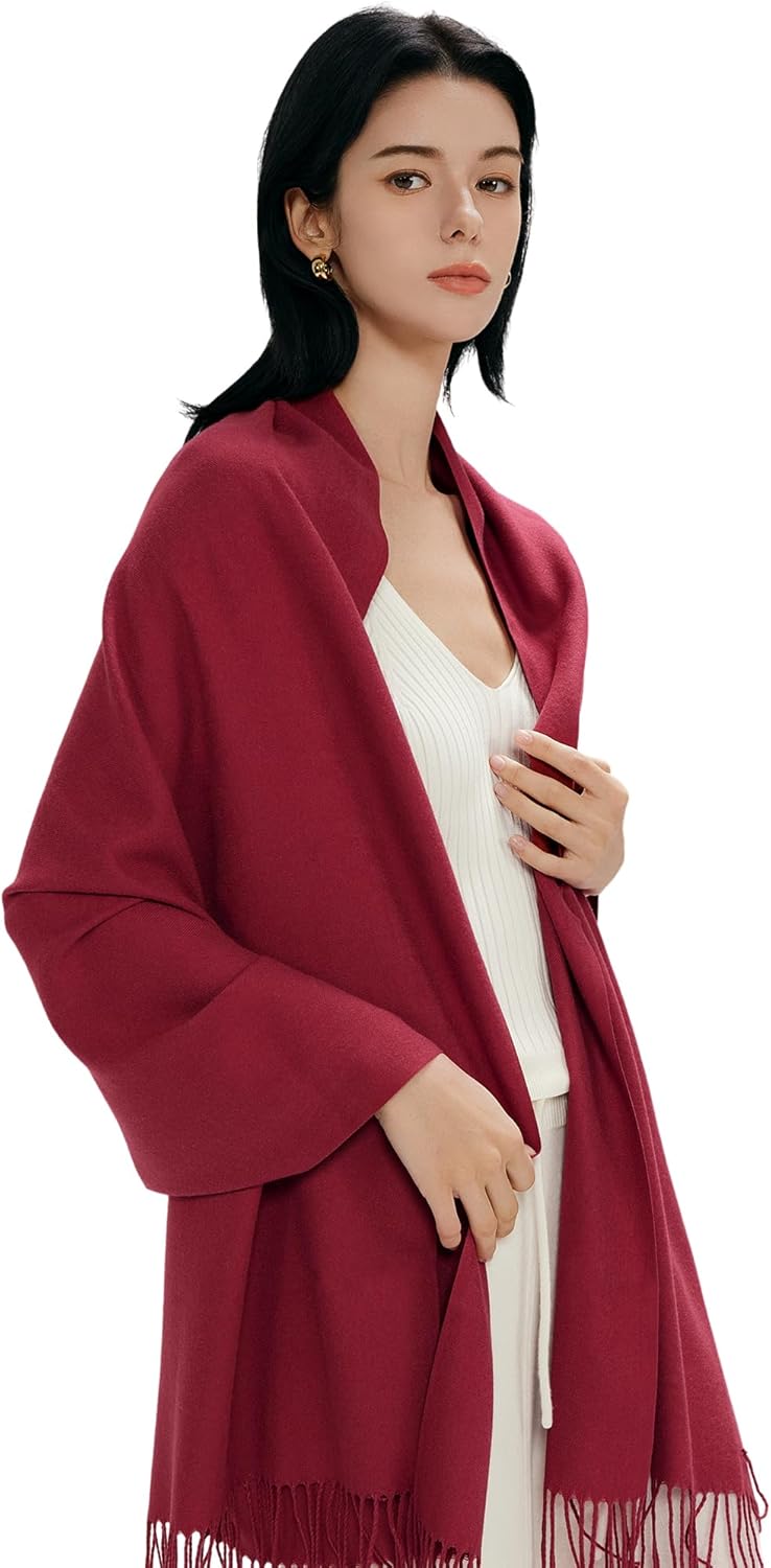 maamgic Women's Winter Scarf Soft Warm Scarf for Women Cozy Shawl Wraps for Women Lightweight Pashmina Style Wrap - Image 3