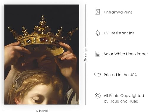 Miniatura 2 de HAUS AND HUES Dark Academia - Impresión artística sin marco para decoración de habitación, 16 x 12 pulgadas, acabado mate