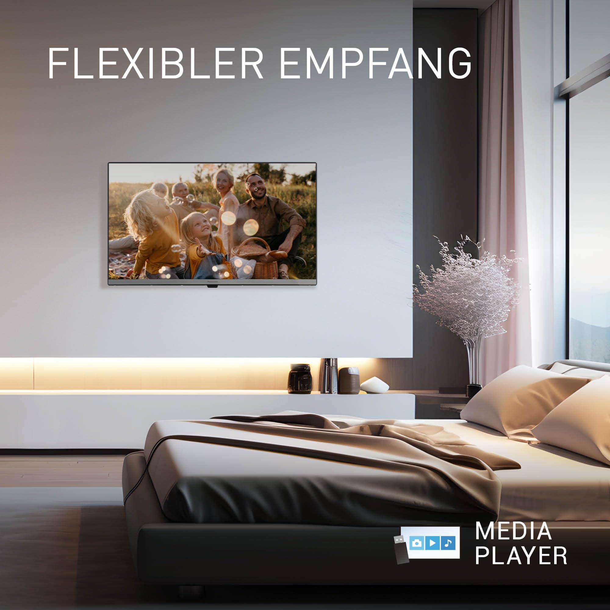 Panasonic TB-24S40AEZC, 24 Zoll Fernseher HD LED TV, TiVo | Google-und Alexa-Sprachsteuerung, Gaming-Modus, Media Player, HDR, HDMI, WLAN, Smart TV, S40 Serie