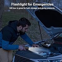 Vista 9 de Linterna 20000 Lúmenes Altos Recargable - Luz LED Flash Súper Brillante de 30W Haz de 5000ft y 12H de Larga Duración USB C Linterna de Policía