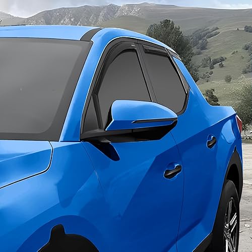 Miniatura 5 de Goodyear Deflectores de ventana inastillables en el canal para Hyundai Santa Cruz 2022-2026, protectores de lluvia, viseras de ventana para