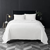 Vista 3 de Bedsure GentleSoft - Manta de forro polar, tamaño King, color blanco, manta de cama suave, ligera, acogedora, mullida, de microfibra de lujo, 108 x