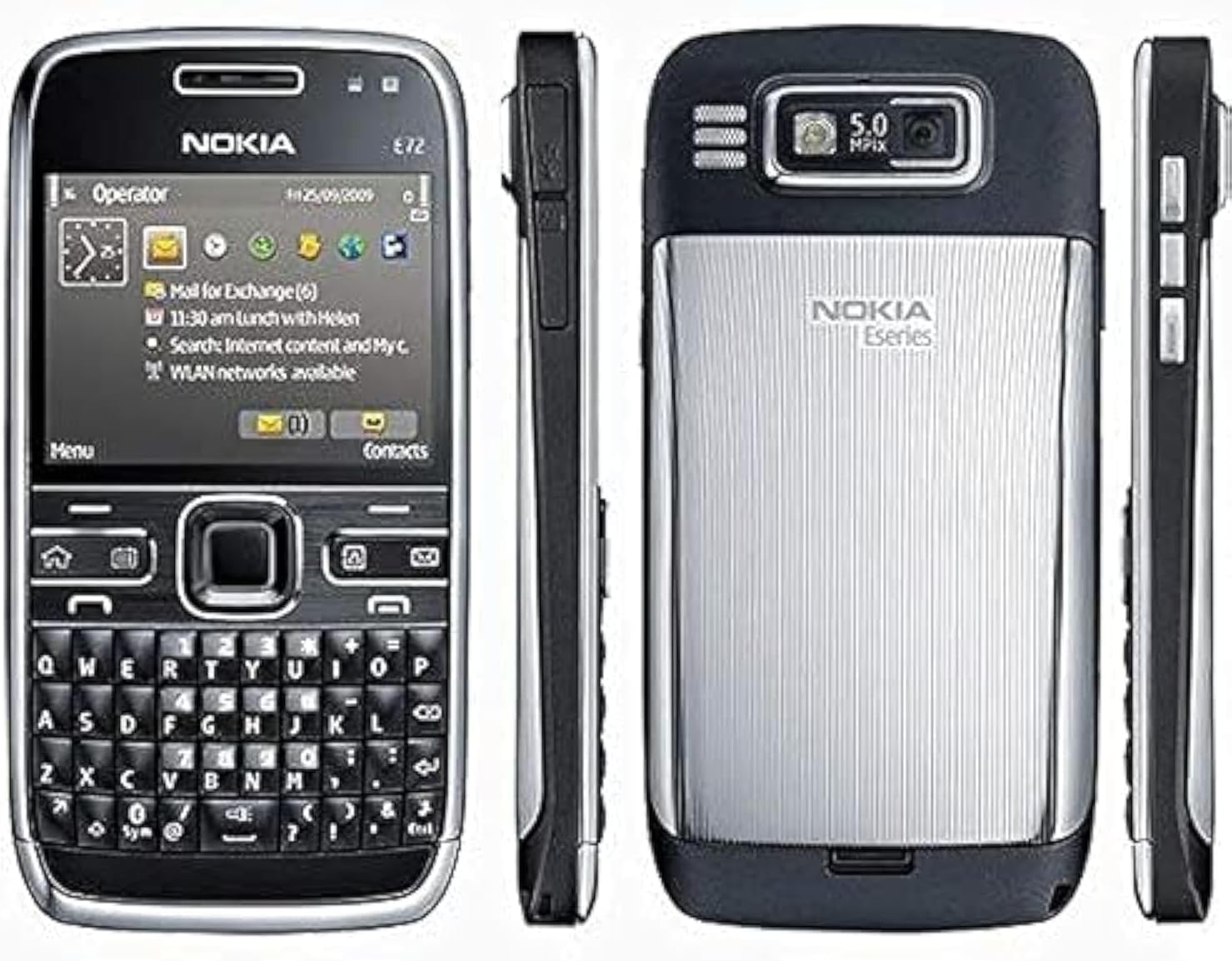 E72 (250 MB, WiFi,3G, Metal Grey)