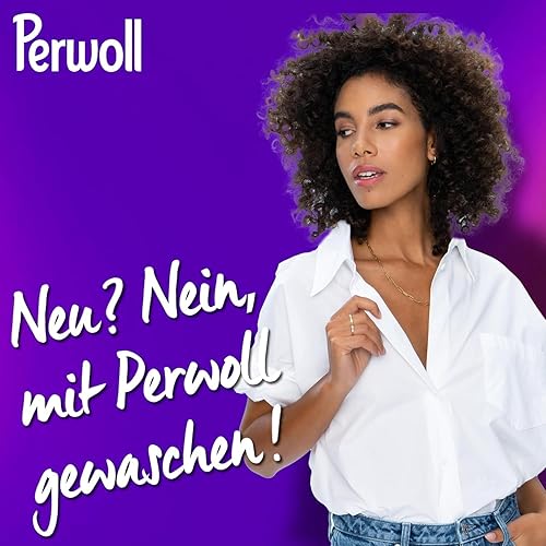 Miniatura 7 de Perwoll Renovar blanco (25 lavados), detergente líquido para ropa blanca, detergente fino fortalece las fibras y mejora la intensidad del color