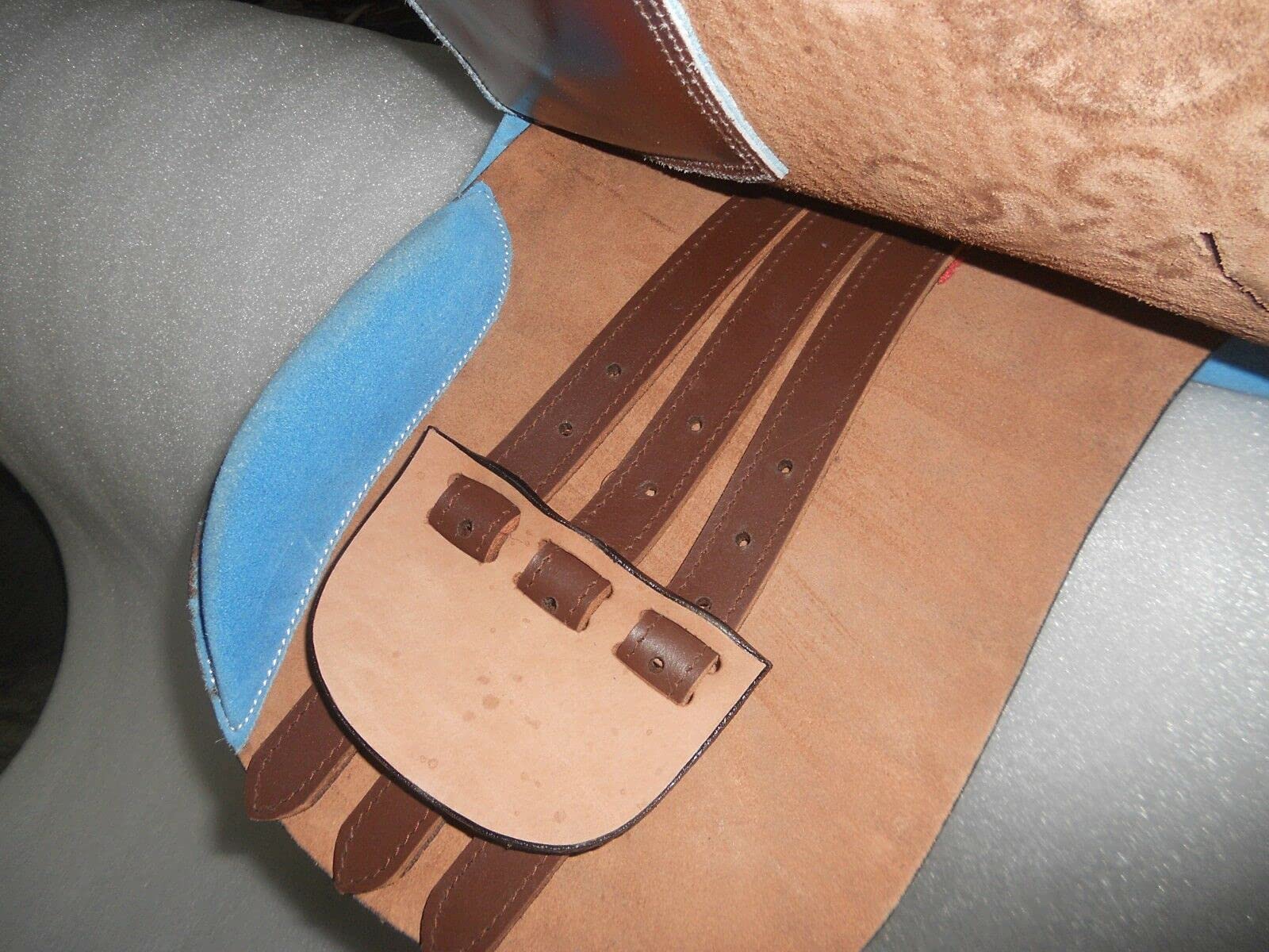 EU Sella inglese in pelle di qualità Dressage Treeless Saddle