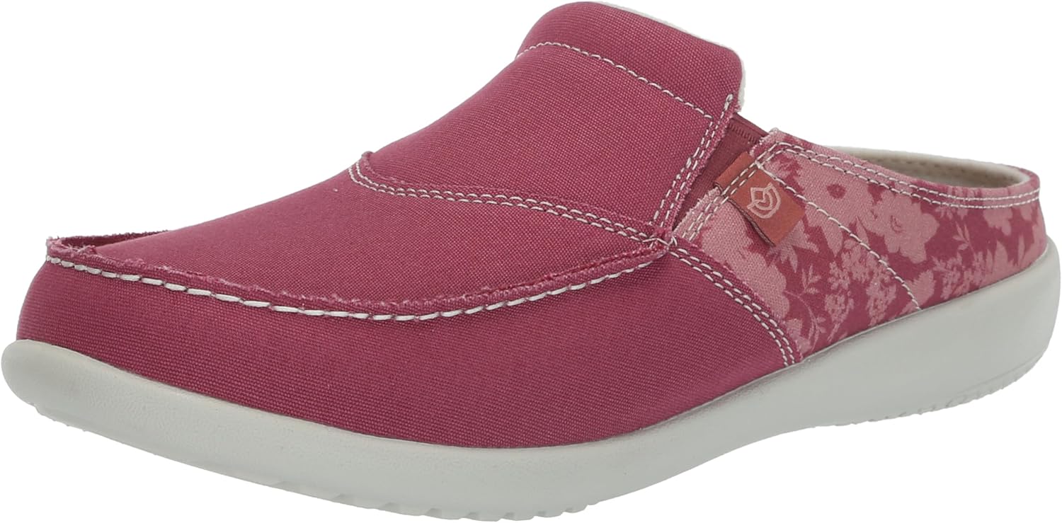 Spenco Women's Vintage Siesta Floral Mule, Mauvewood, 12 Wide