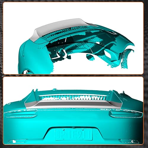 Miniatura 8 de MCARCAR KIT Alerón de maletero de fibra de carbono real se adapta a Porsche 911 Carrera 4 S 4S Turbo S GTS Coupe 2 puertas 2016-2018 alerón de