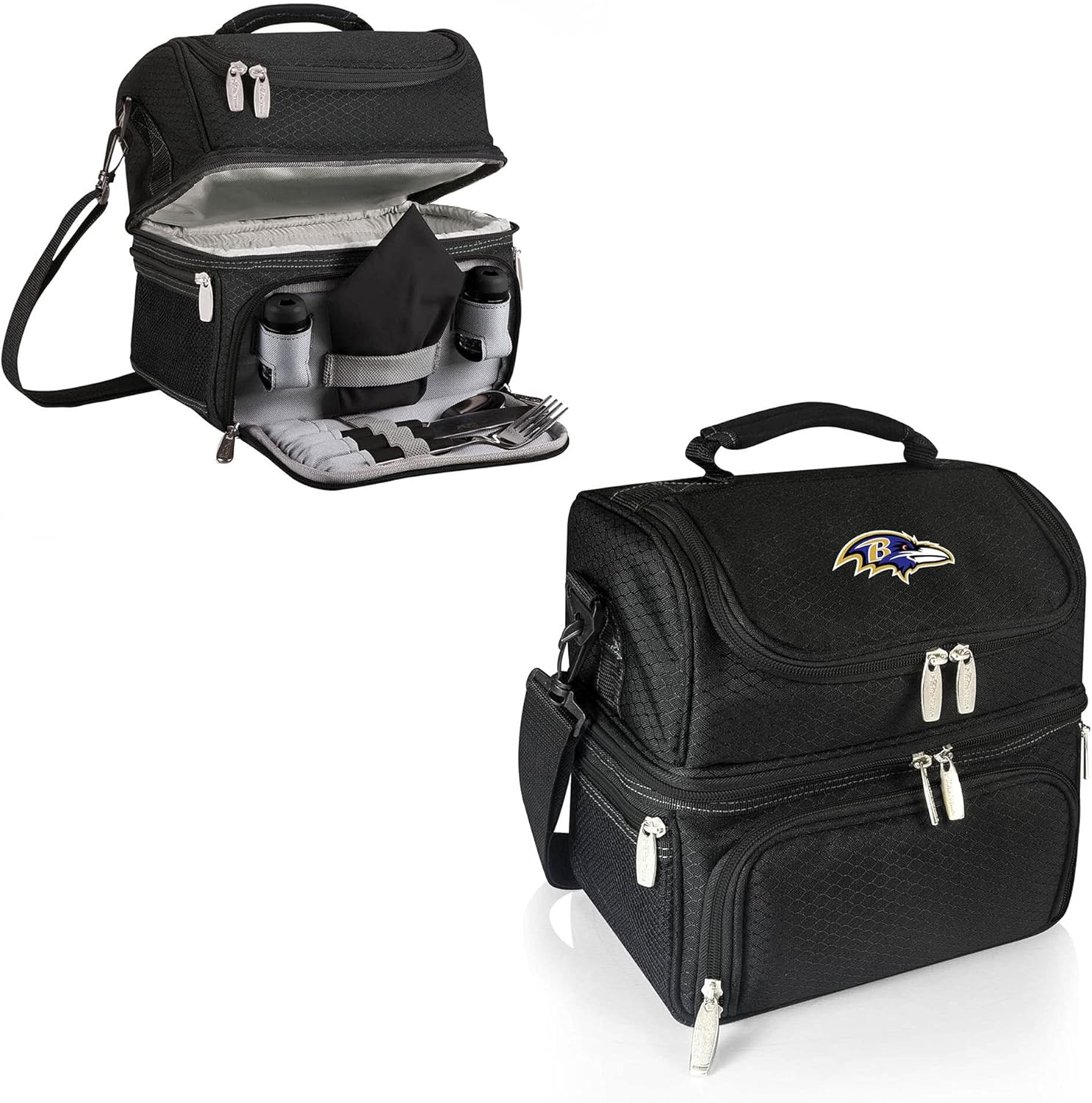 PICNIC TIME Black Baltimore Ravens Pranzo Lunch Tote : Sports & Outdoors
