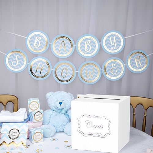 Miniatura 4 de Caja de tarjetas de boda para recepción, caja de regalo blanca, caja de dinero para baby showers, cumpleaños, bodas, jubilaciones, casas abiertas,