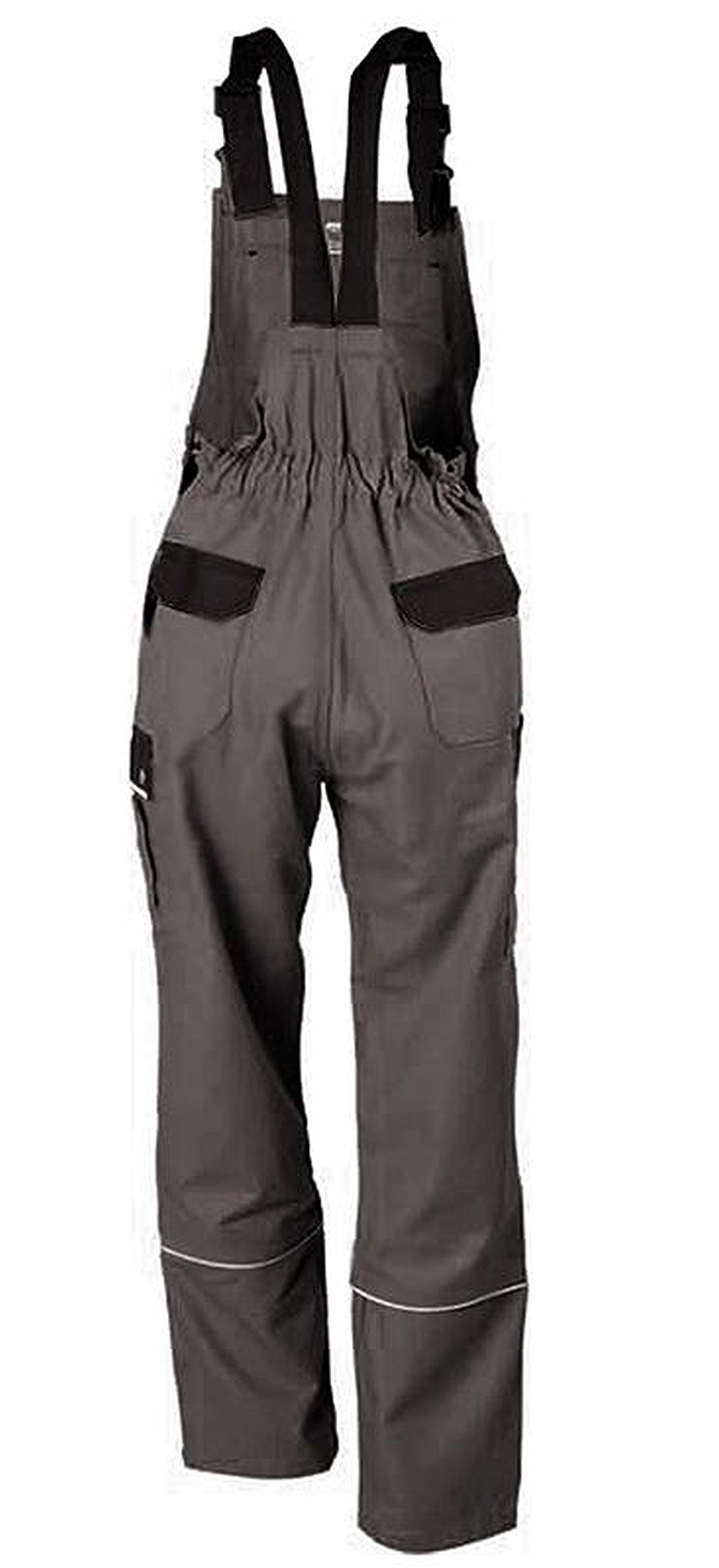 Arbeitshose Latzhose Canvas 320g/m² Grau Größe 74 (Bitte beachten Sie zur Ermittlung der für Sie passenden Größe Bitte unbedingt unsere Größentabelle)