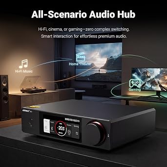 AIYIMA D20 Balanced Audio DAC,Dual ES9039Q2M AK4493S Pure Desktop Decoder