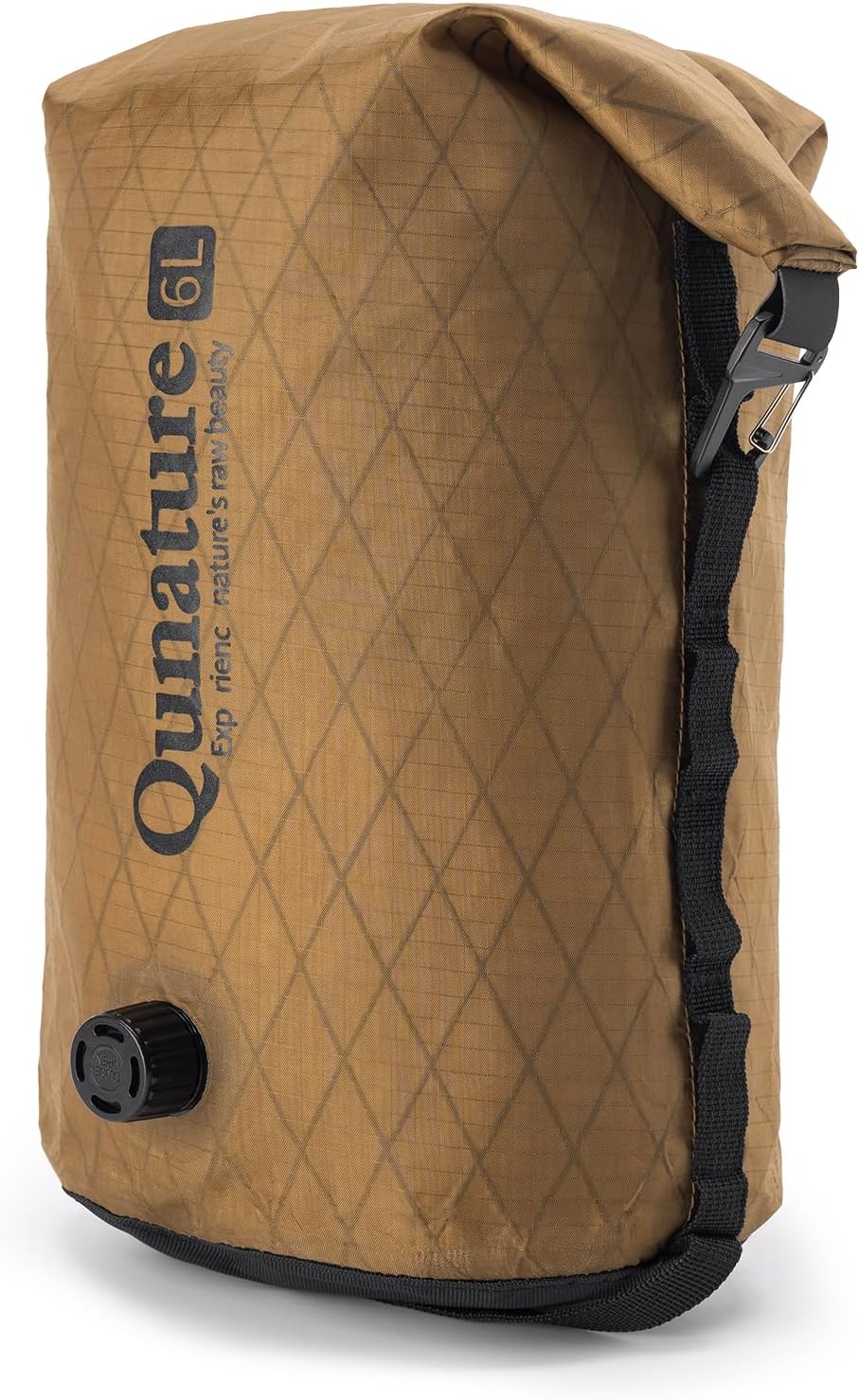 Bike Front Fork Bag Pannier Bicycle Bag 6L Compressed Storage Waterproof Lightweight Bicycle Rack Bag with Roll-Top for Mountain Road Bike E-Scooter,Khaki
