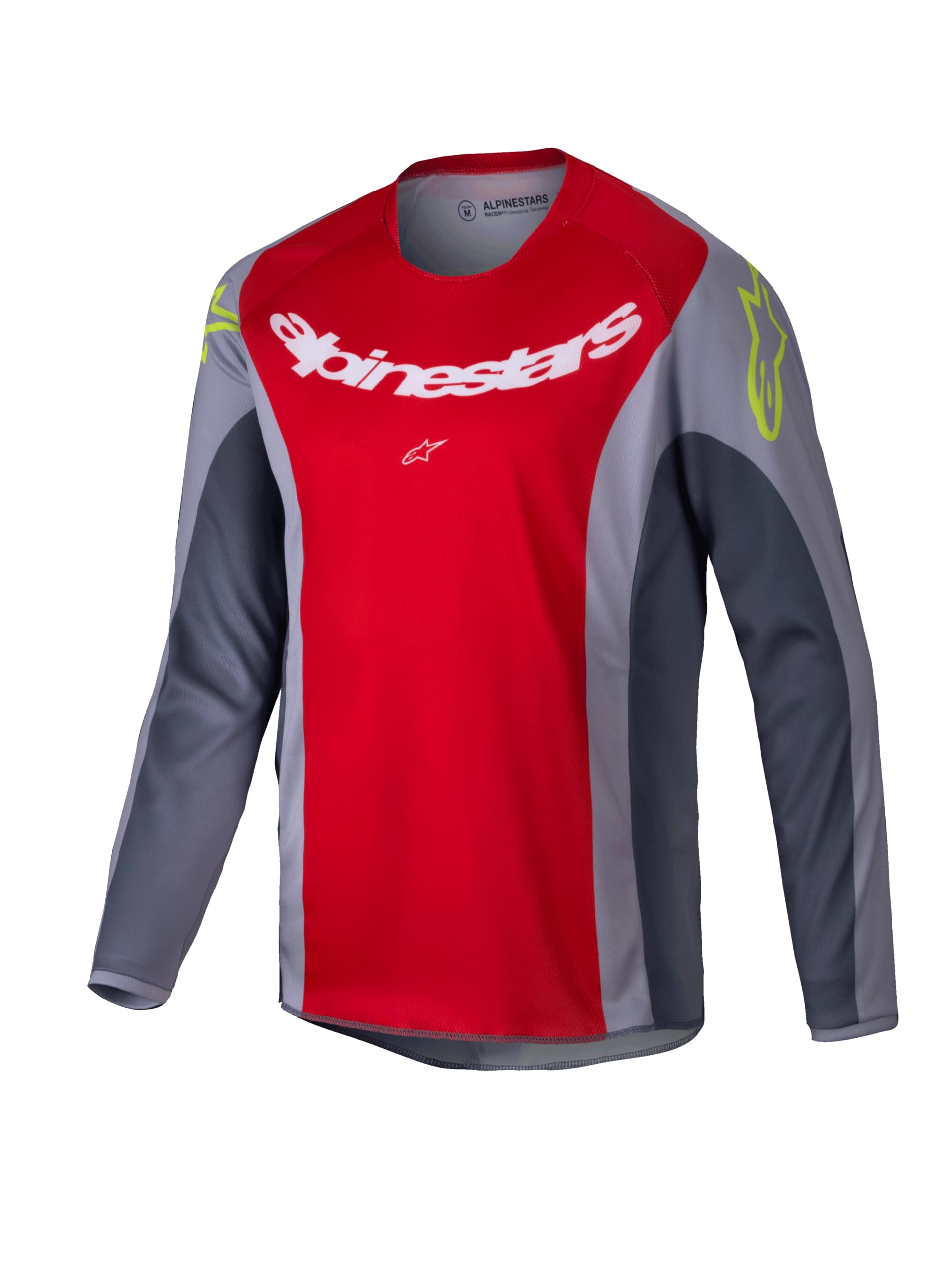 Alpinestars Racer Melt Maglia Motocross Giovanile, rosso/grigio, S