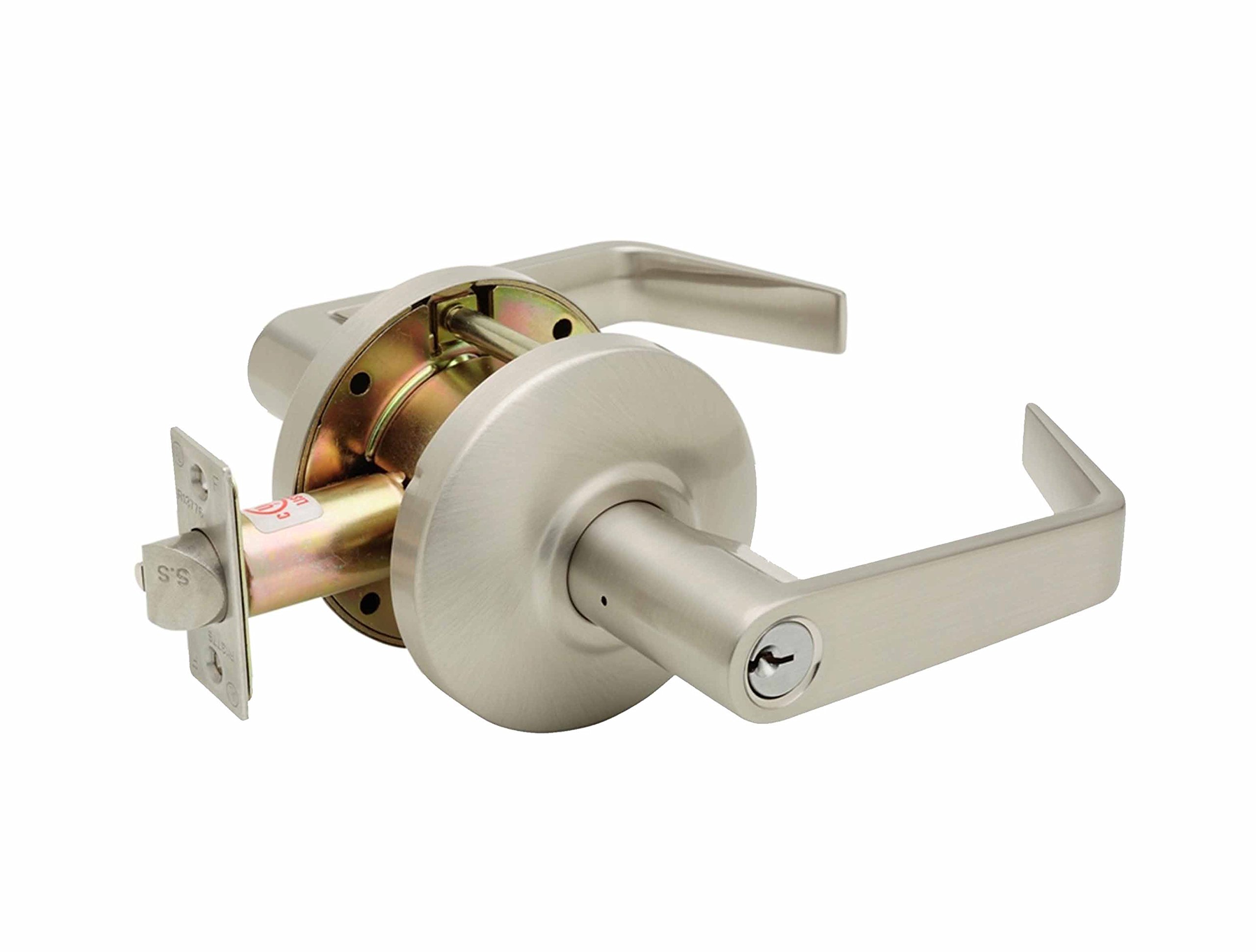 Copper Creek AL6241SS Avery Commercial Door Handle with Lock and