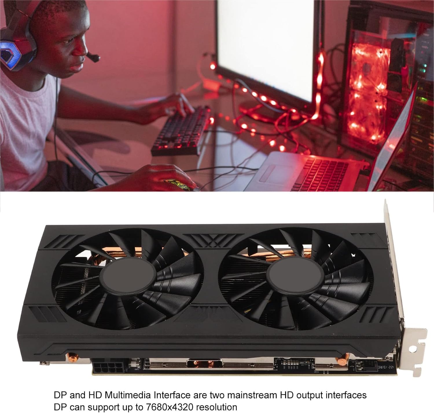 Scheda Grafica RX580 8G GDDR5, Scheda Grafica da Gioco GDDR5 256 Bit 7000MHz AGGIORNAMENTO GPU Accessori per Computer, PCI Express 2.0, HDML, DP, Plug And Play Scheda Grafica RX580 8G GDDR5, Scheda Grafica da Gioco GDDR5 256 Bit 7000MHz AGGIORNAMENTO GPU Accessori per Computer, PCI Express 2.0, HDML, DP, Plug And Play